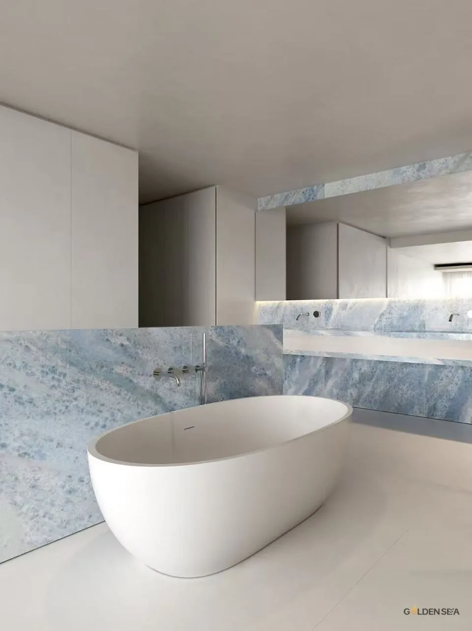 Blue Crystal Marble slab