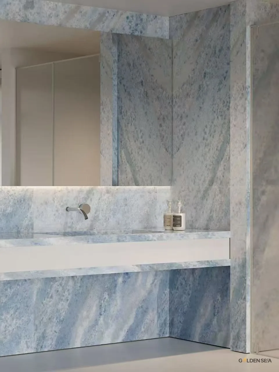 Blue Crystal Marble slab