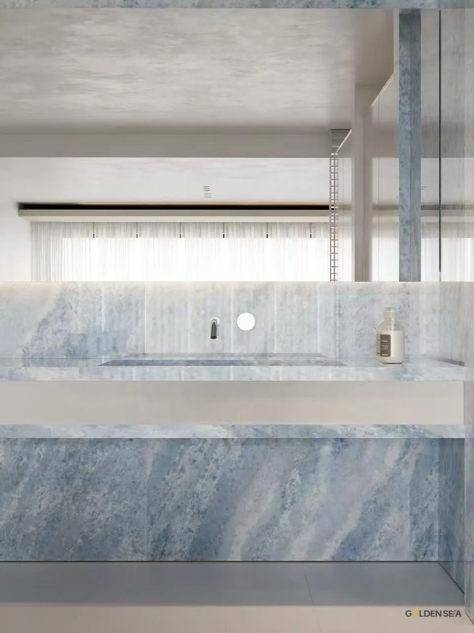 Blue Crystal Marble slab
