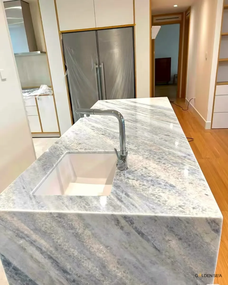 Blue Crystal Marble slab