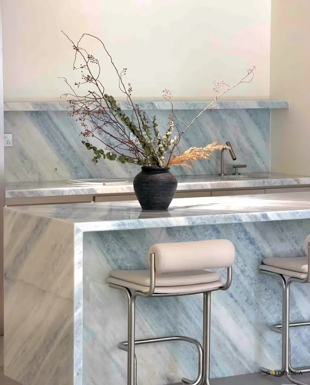 Blue Crystal Marble slab