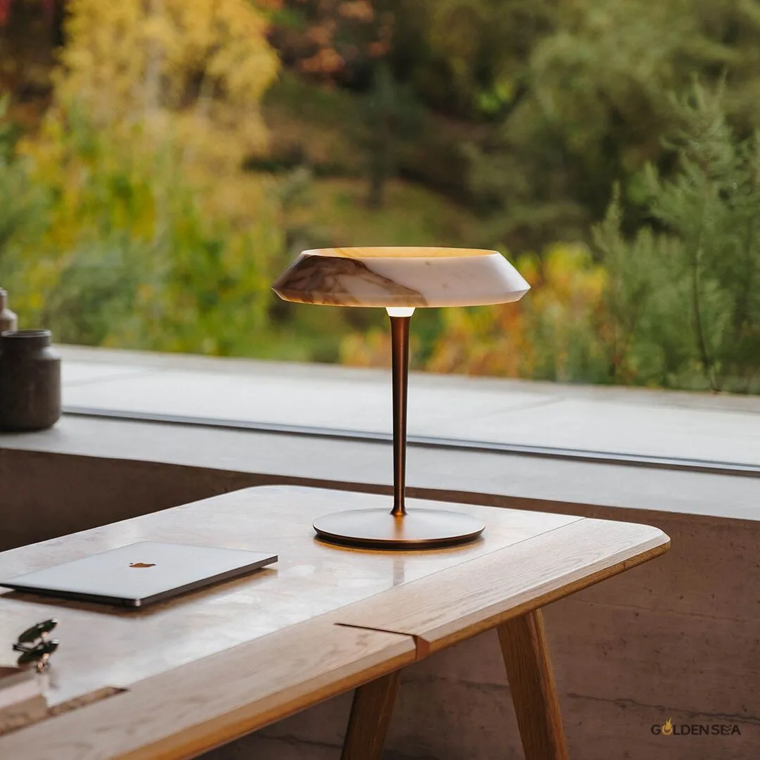 Marble table lamp
