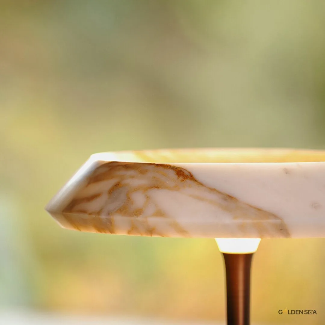 Marble table lamp