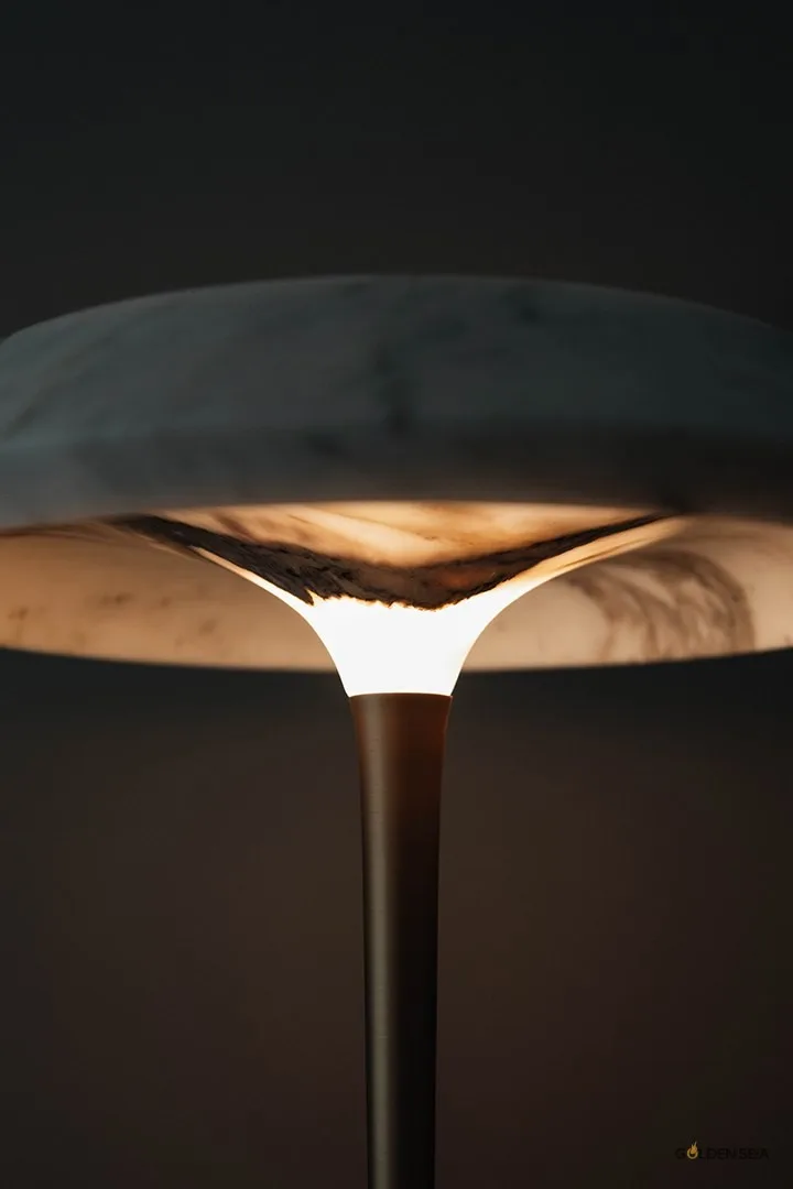 Marble table lamp