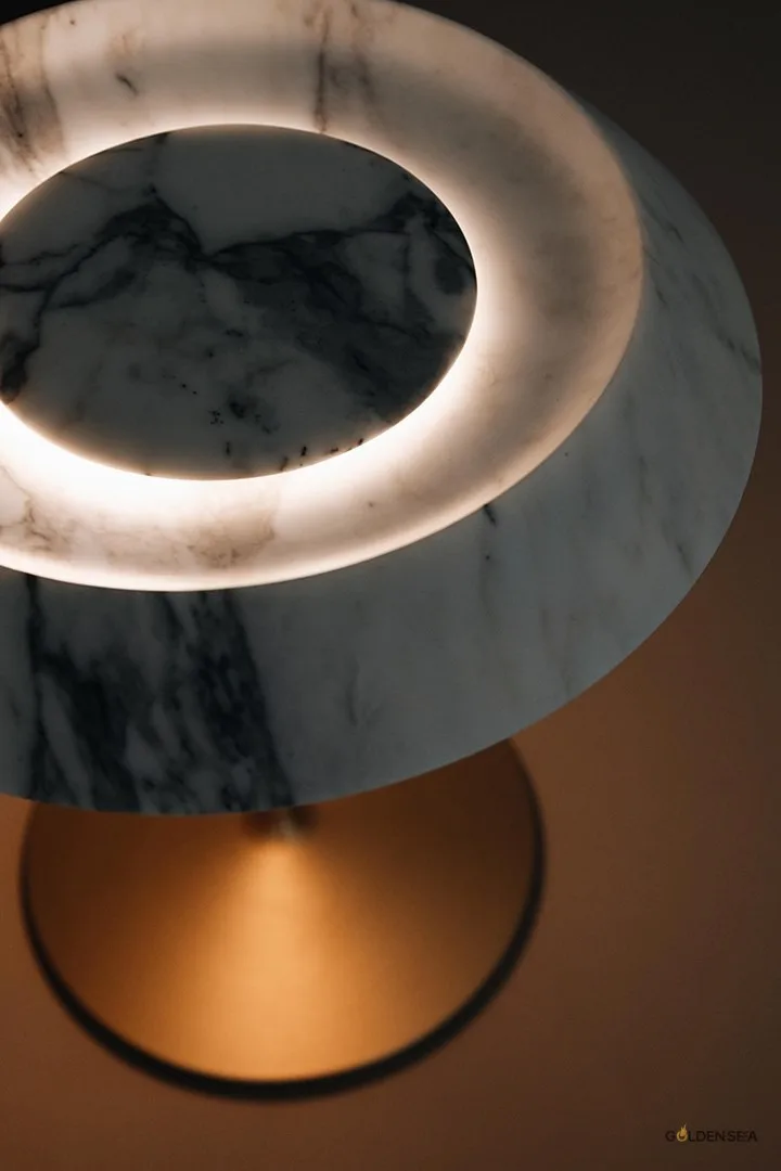 Marble table lamp