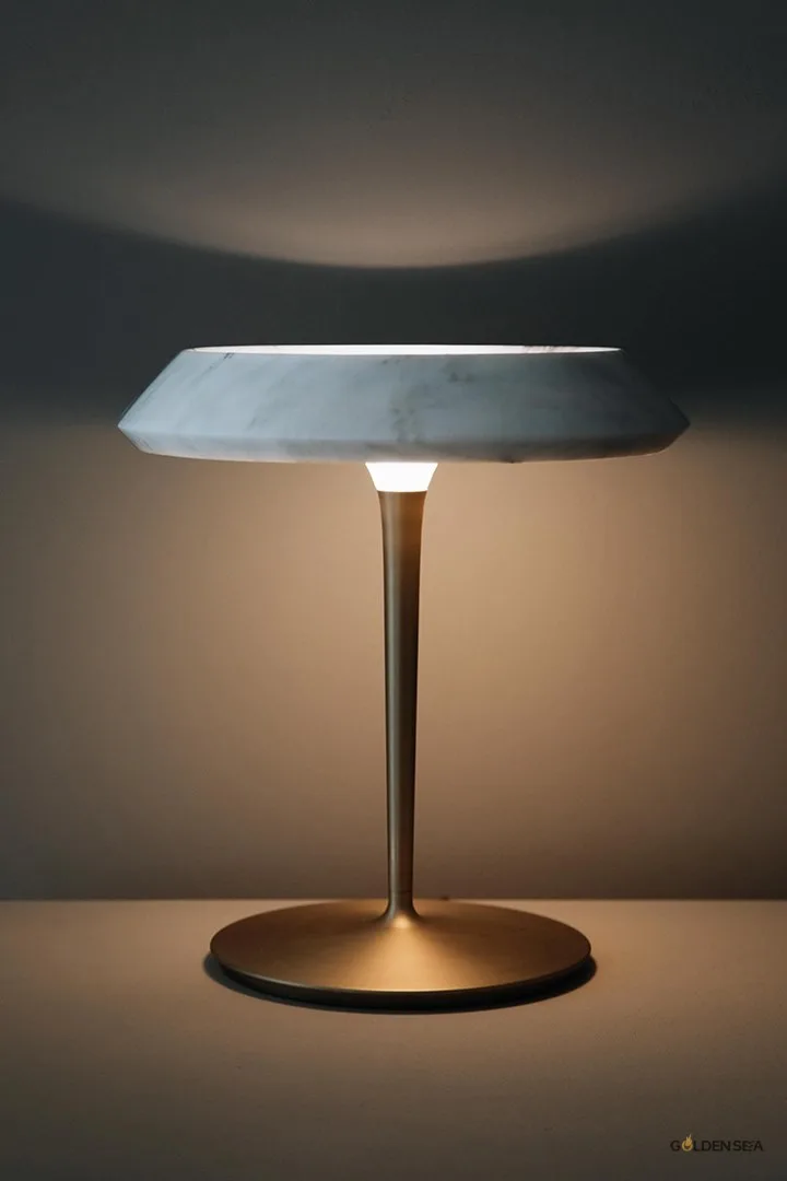 Marble table lamp
