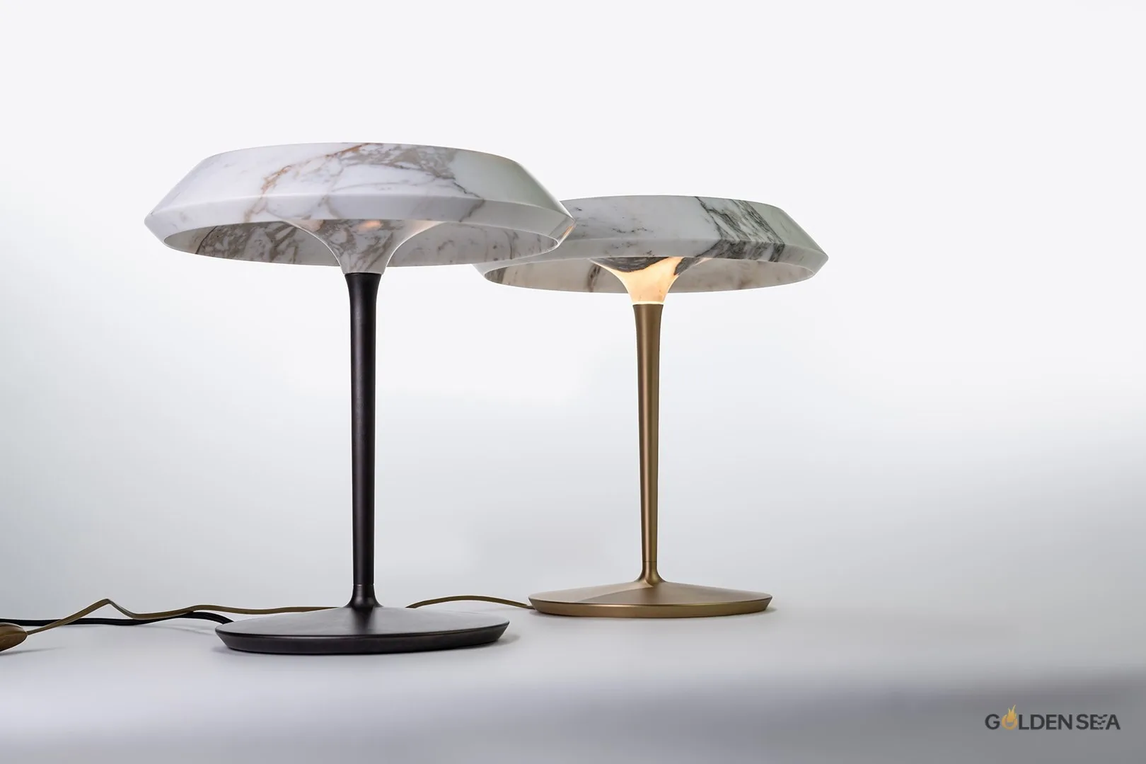 Marble table lamp