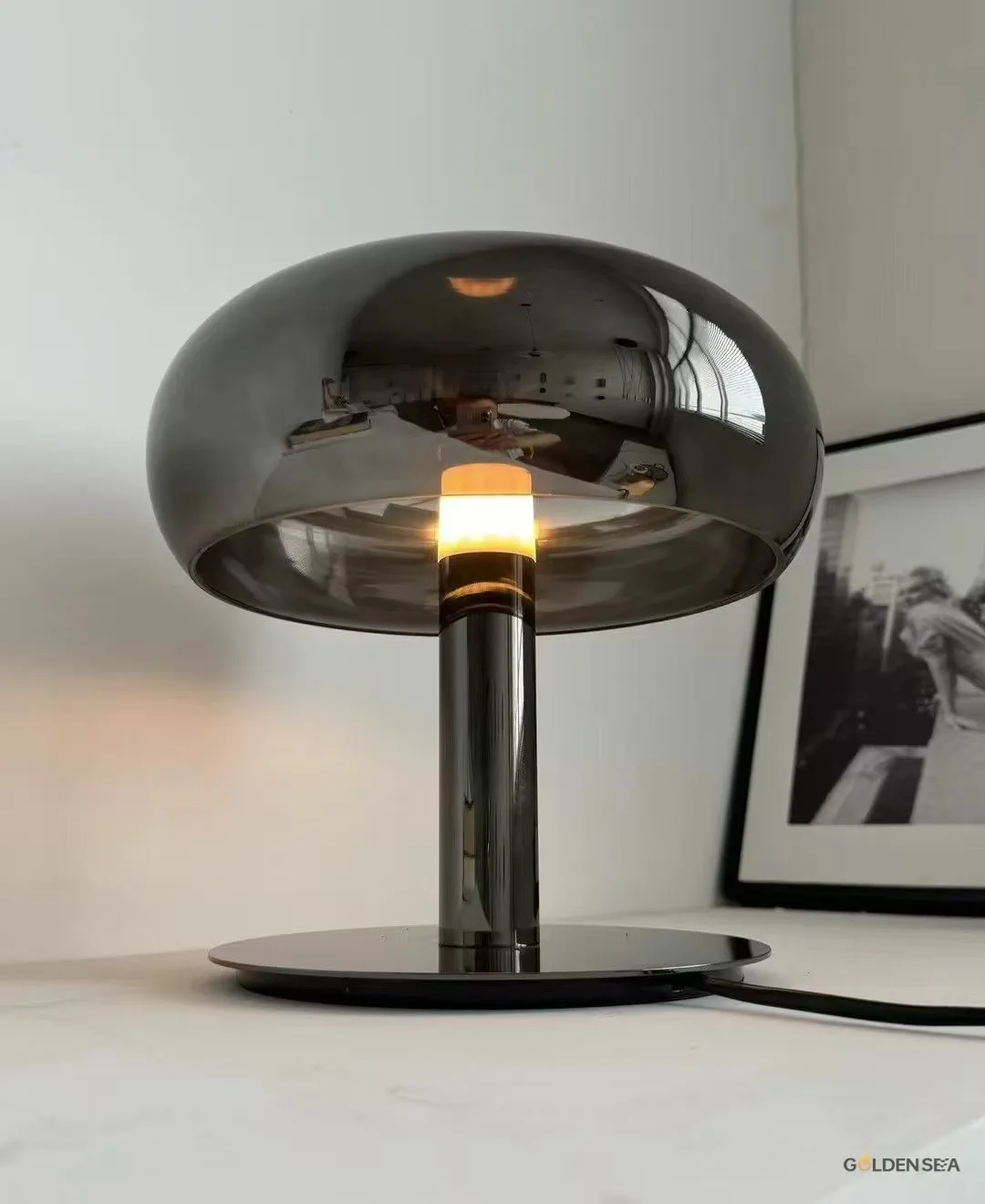Teak Solar Floor Lamp