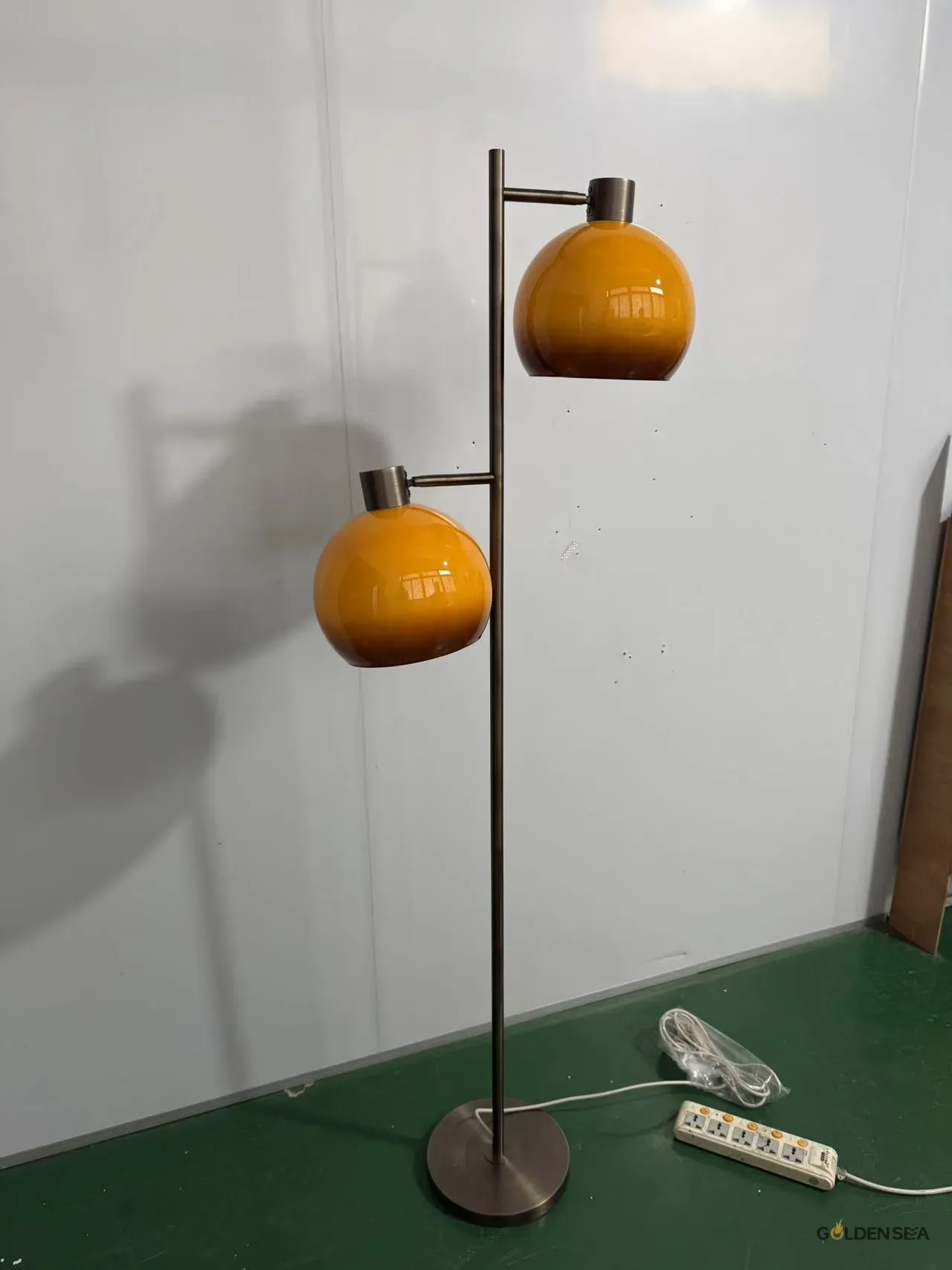 3-Light Glass Globe Floor Lamp - Image 2