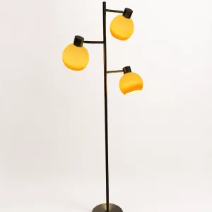 3-Light Glass Globe Floor Lamp
