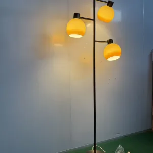 3-Light Glass Globe Floor Lamp