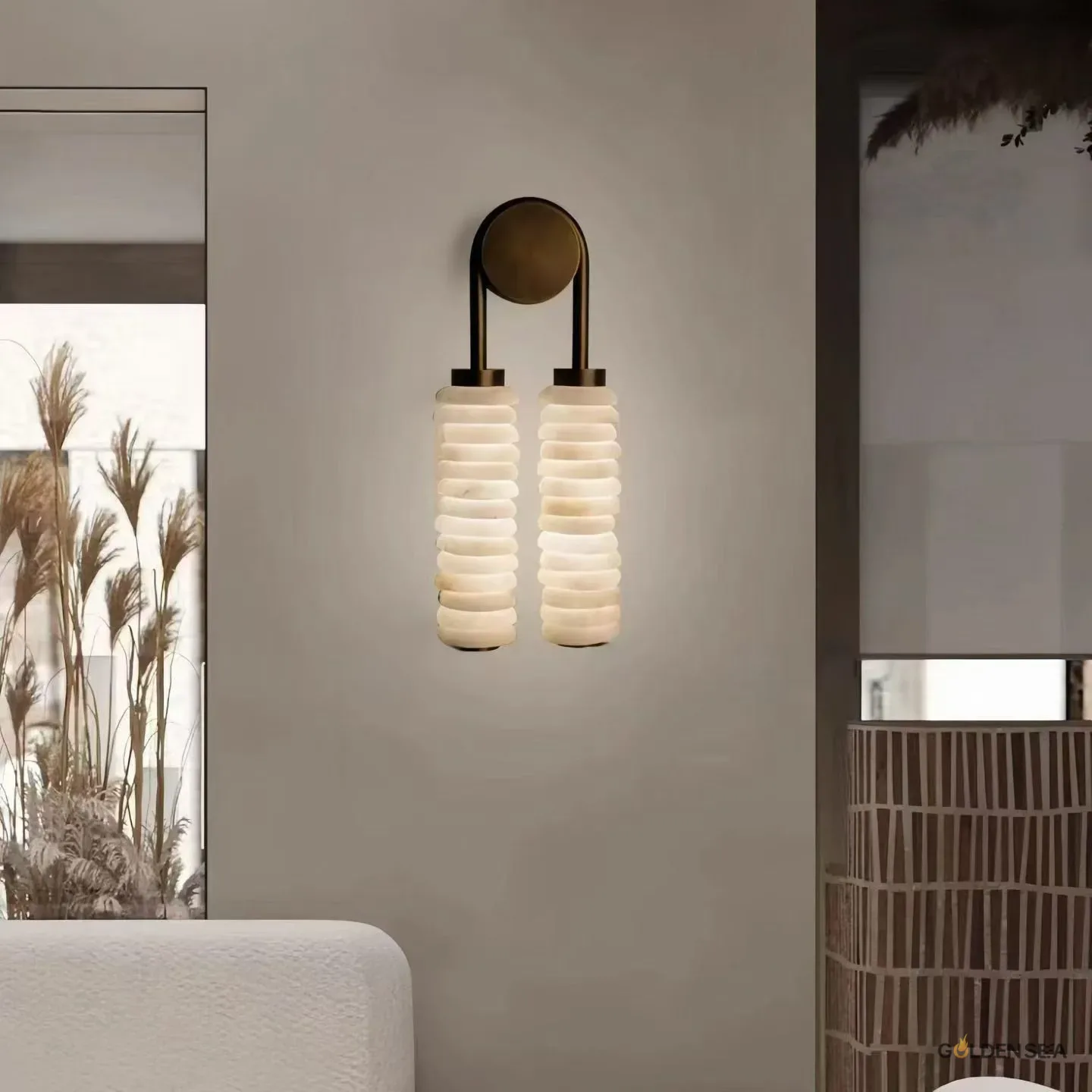 Alabaster Wall Light Alabaster Wall Light - Image 4