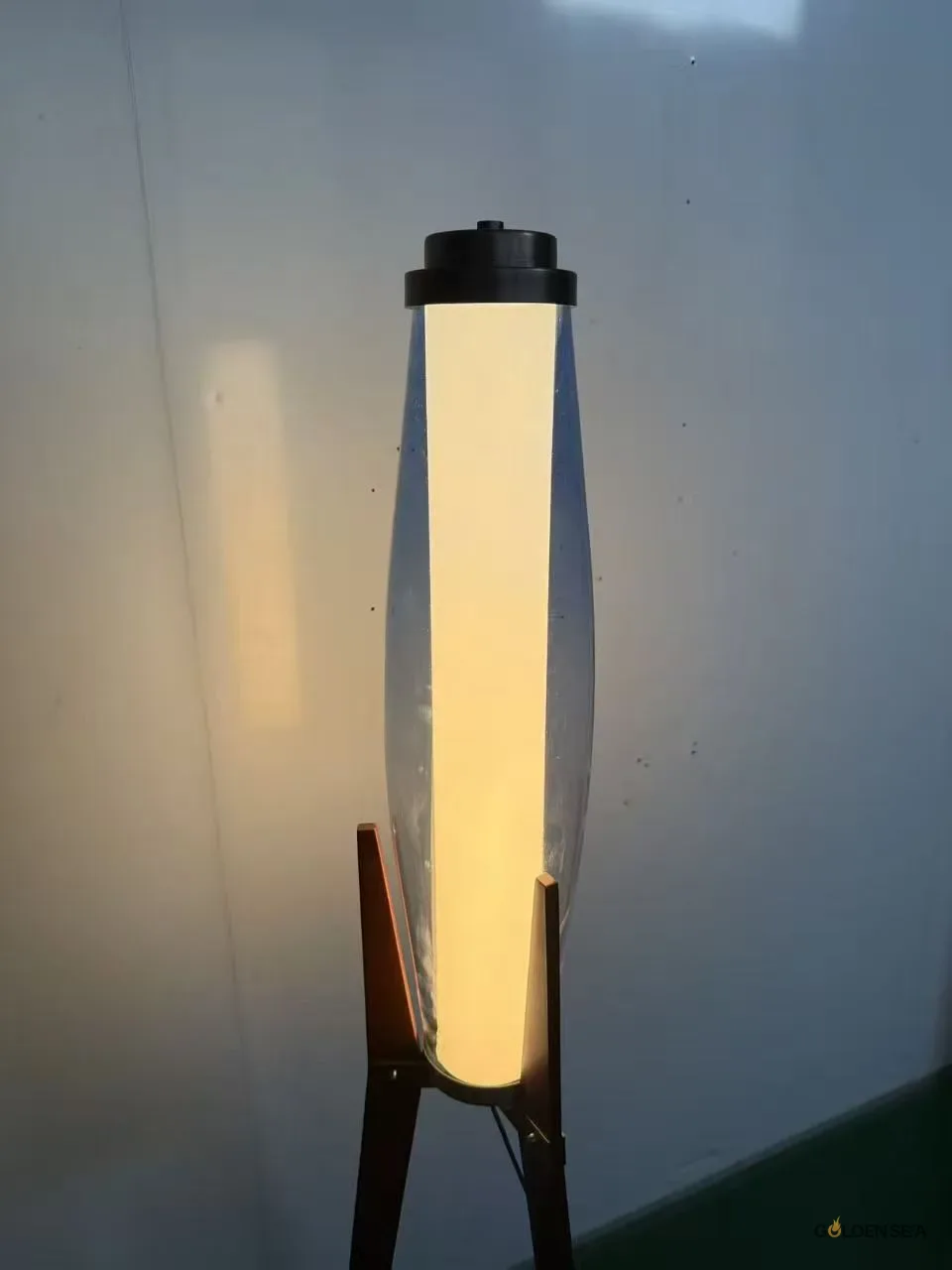 Beacon Blue Glass Floor Lamp - Image 4