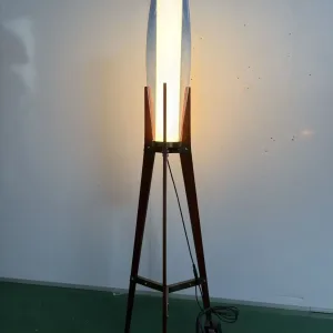 Beacon Blue Glass Floor Lamp