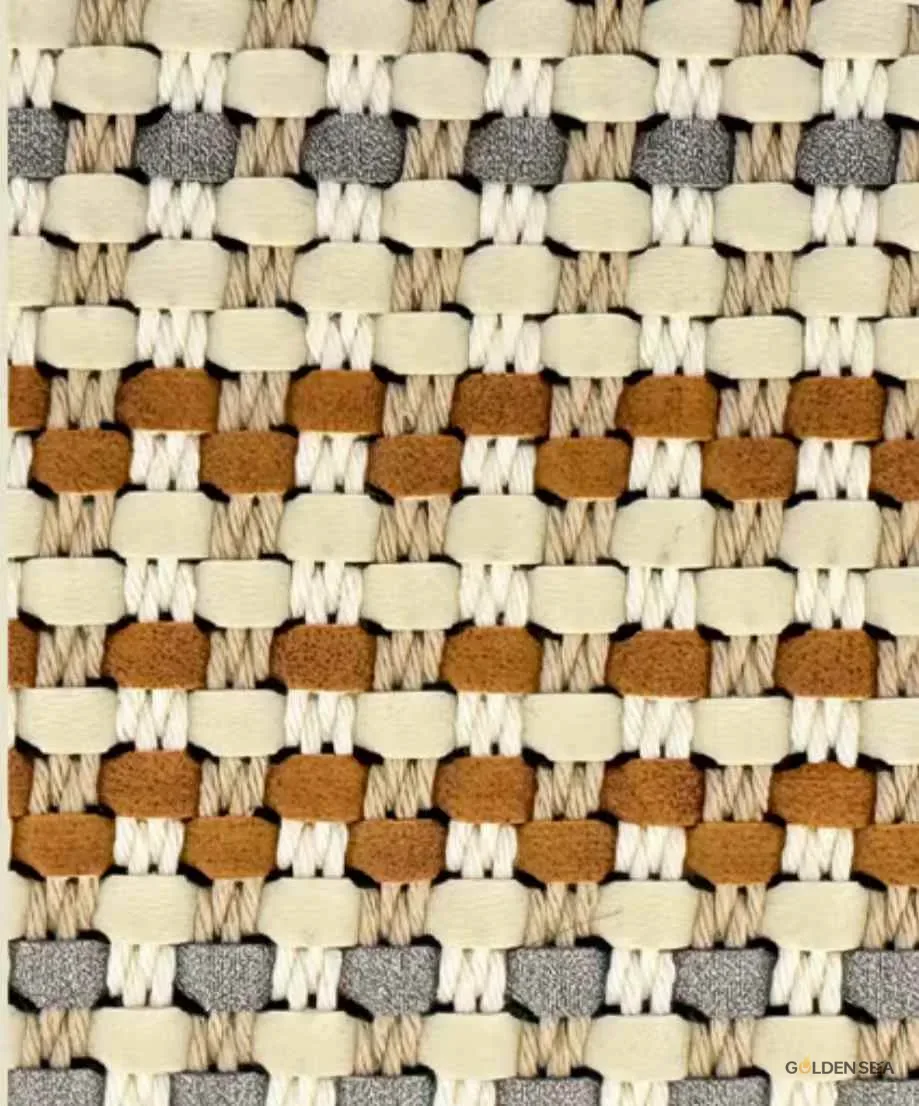 Handwoven Leather & Fiber Webbing for Hotel and Contract Furniture - Image 7