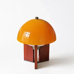 Orange Dome Table Lamp