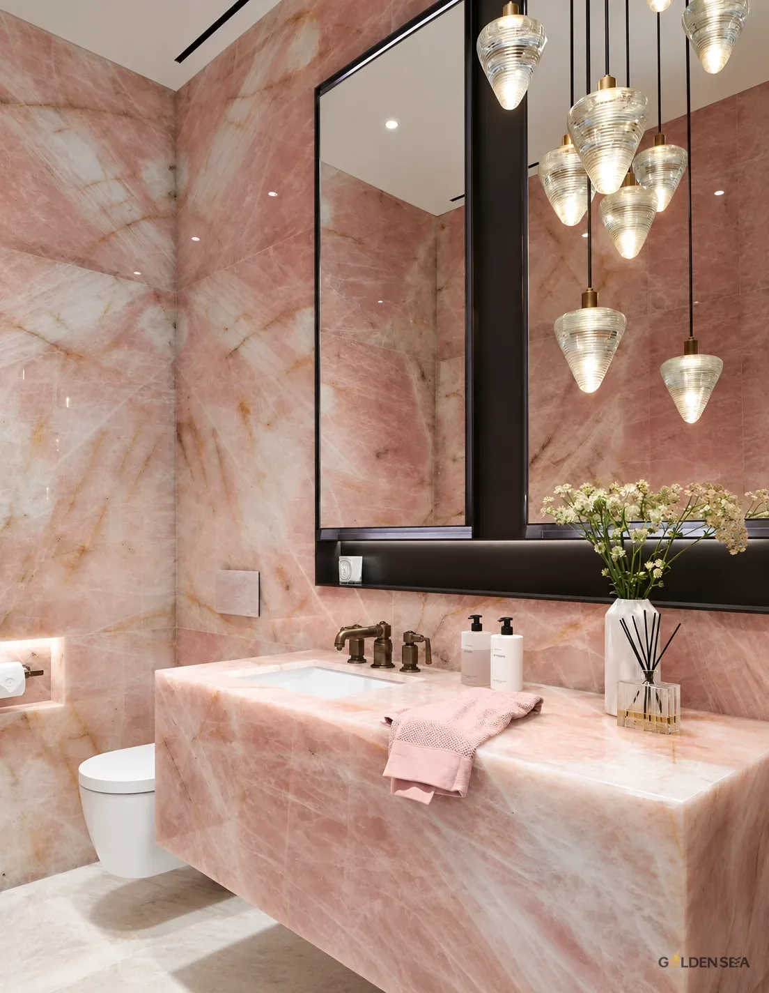 Pink Crystal Marble Pink Crystal Marble - Image 1
