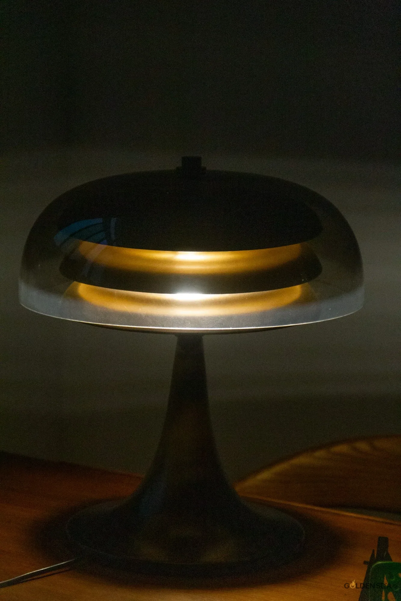 Smoked Glass Table Lamp - Image 3