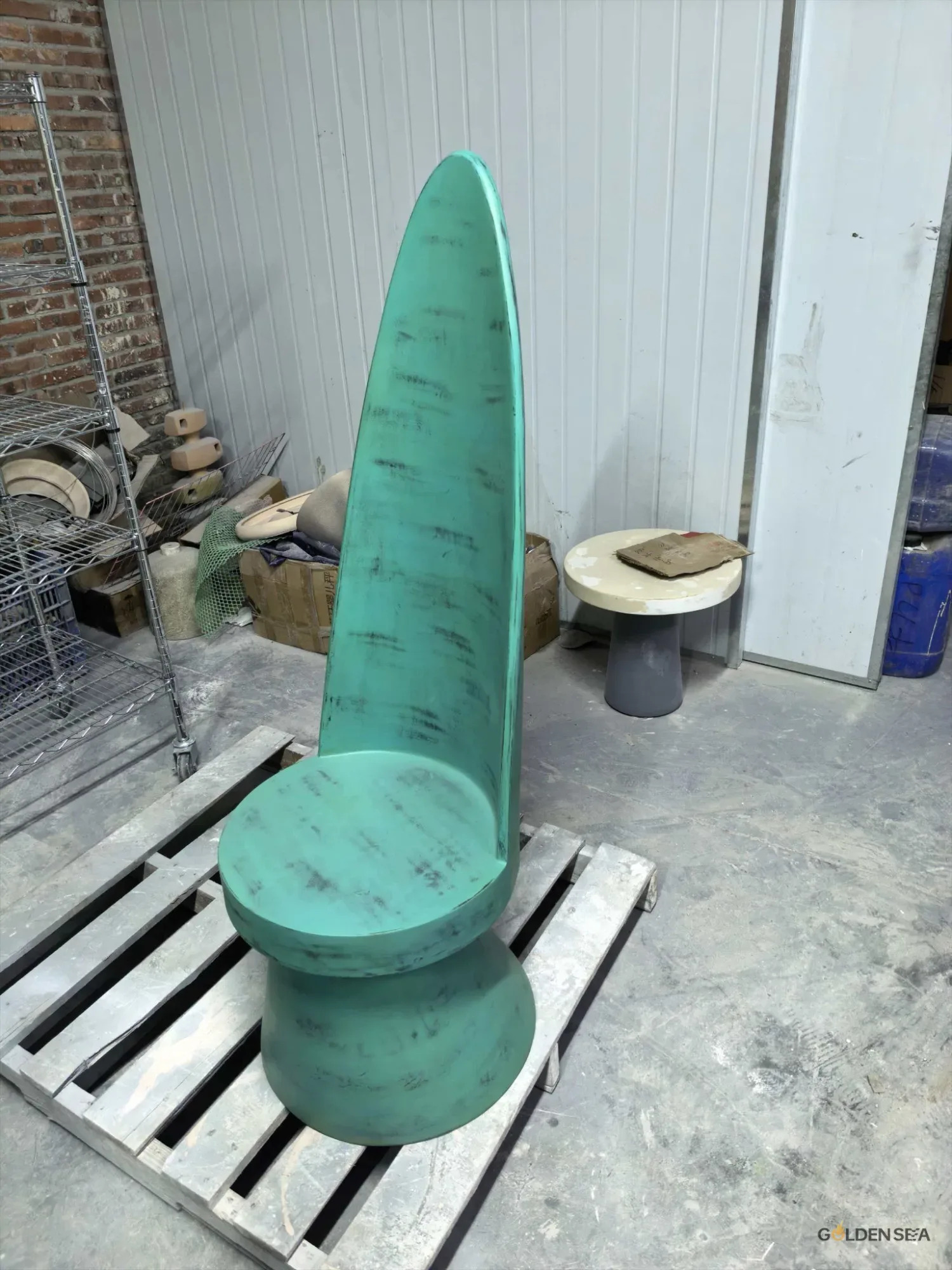 Green stone chair Green stone chair - Image 3