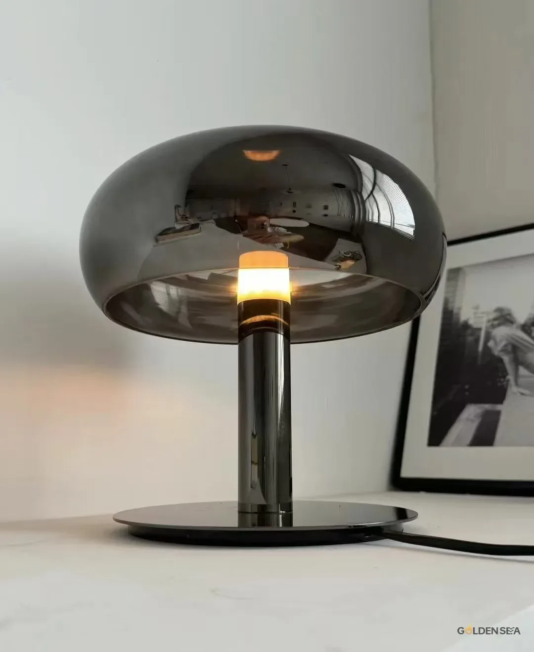 Teak Solar Floor Lamp - Image 1