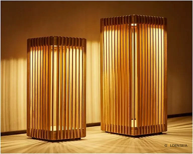 Teak Solar Floor Lamp - Image 3