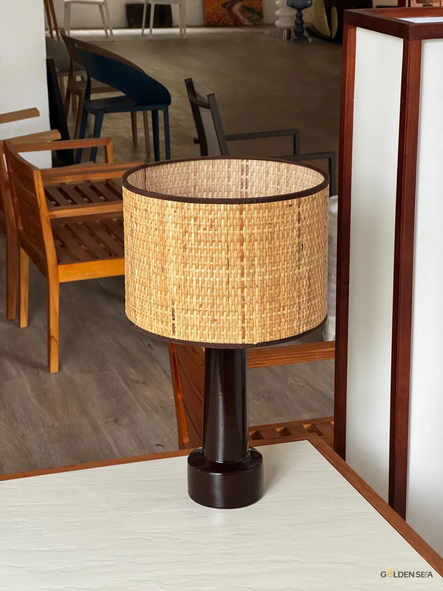 Rattan Woven Table Lamp Rattan Woven Table Lamp - Image 3
